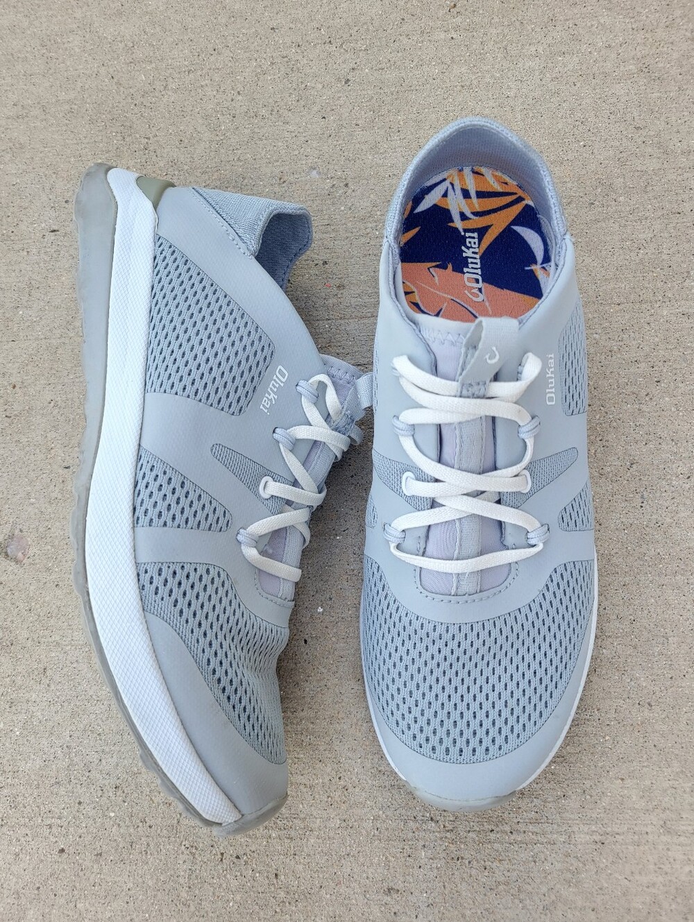 Olukai Huia Slip-On Athletic Shoes Gray Lightweight Size 9.5 Womens